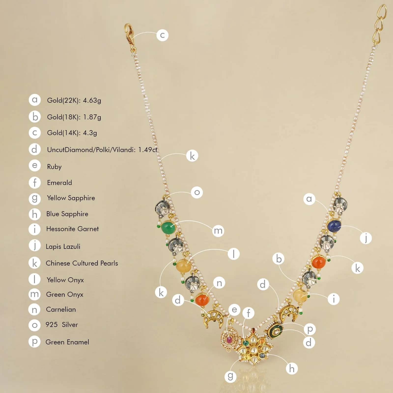 Firdos Necklace sold by Vibe With Moi product image thumbnail 3