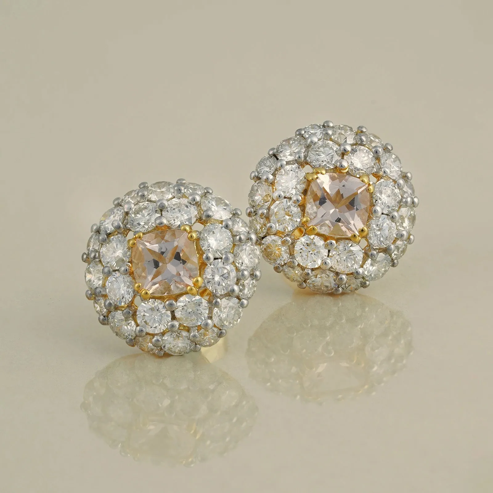 Megan Morganite Ear Studs sold by Vibe With Moi product image thumbnail 2
