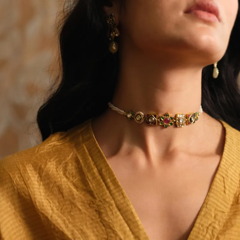 Tanjore Choker Necklace sold by Vibe With Moi