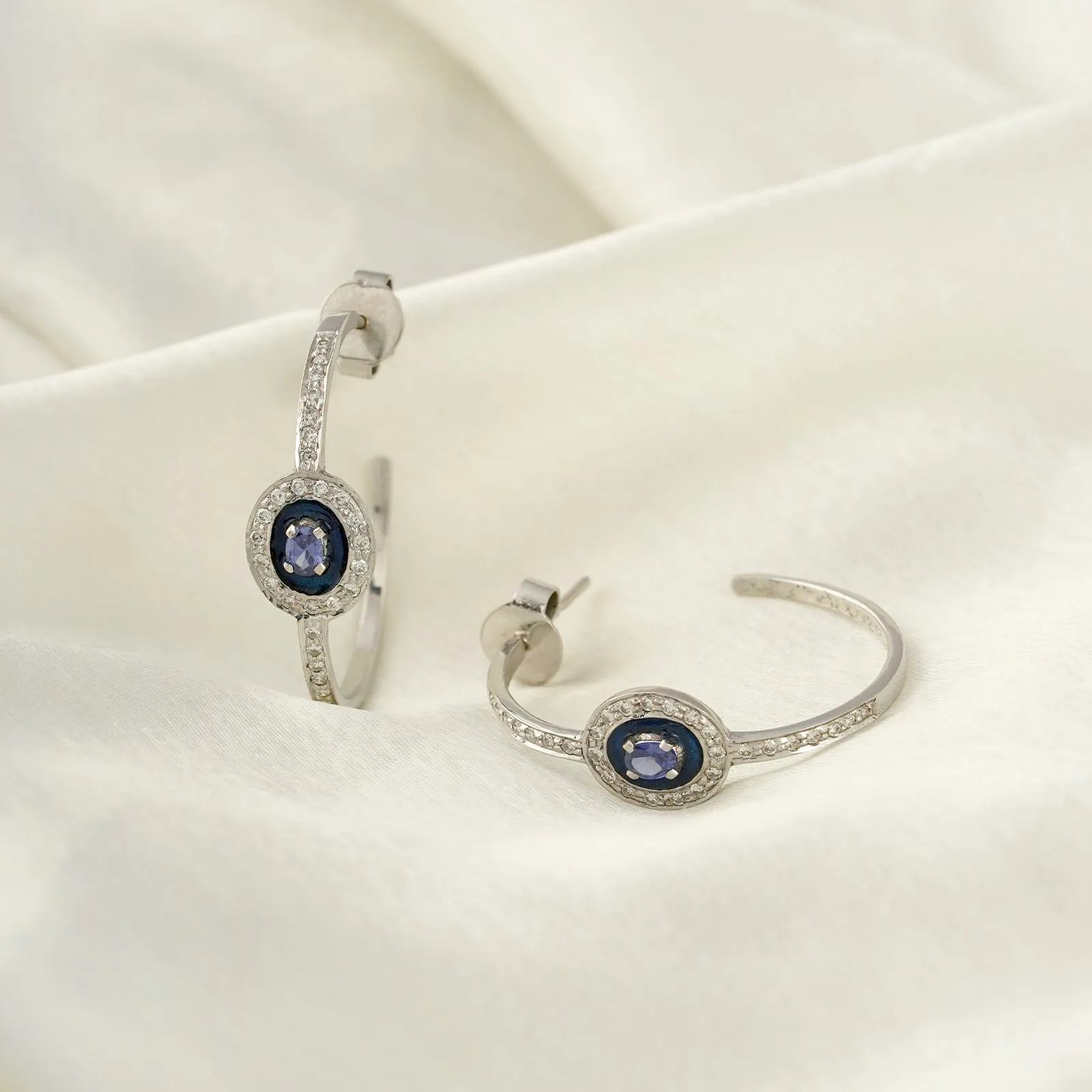 Runa Sapphire Earrings sold by Vibe With Moi product image thumbnail 3