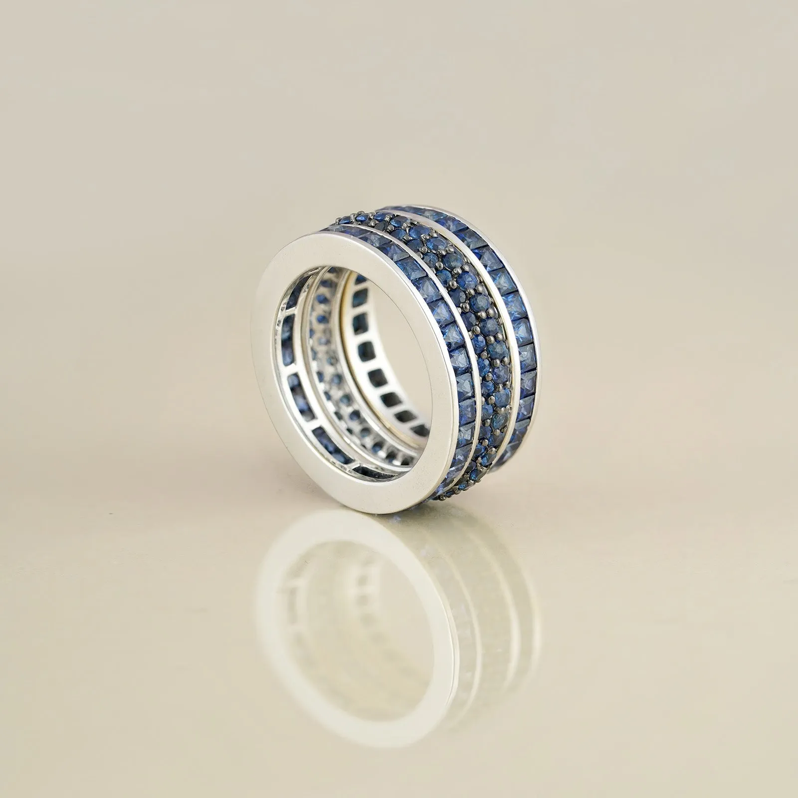Mila Blue Sapphire Ring Set sold by Vibe With Moi