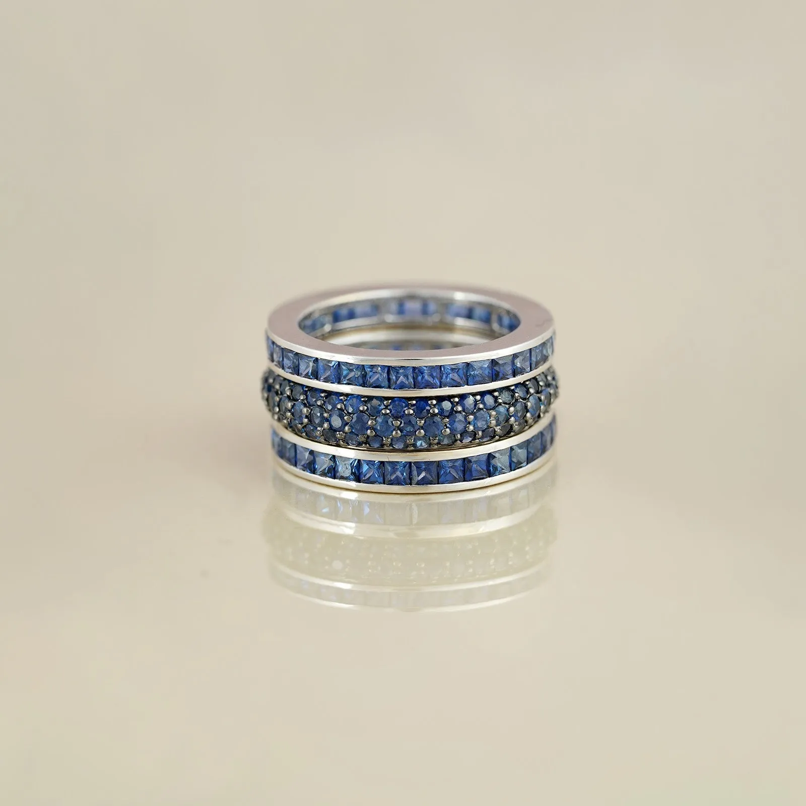 Mila Blue Sapphire Ring Set sold by Vibe With Moi product image thumbnail 3