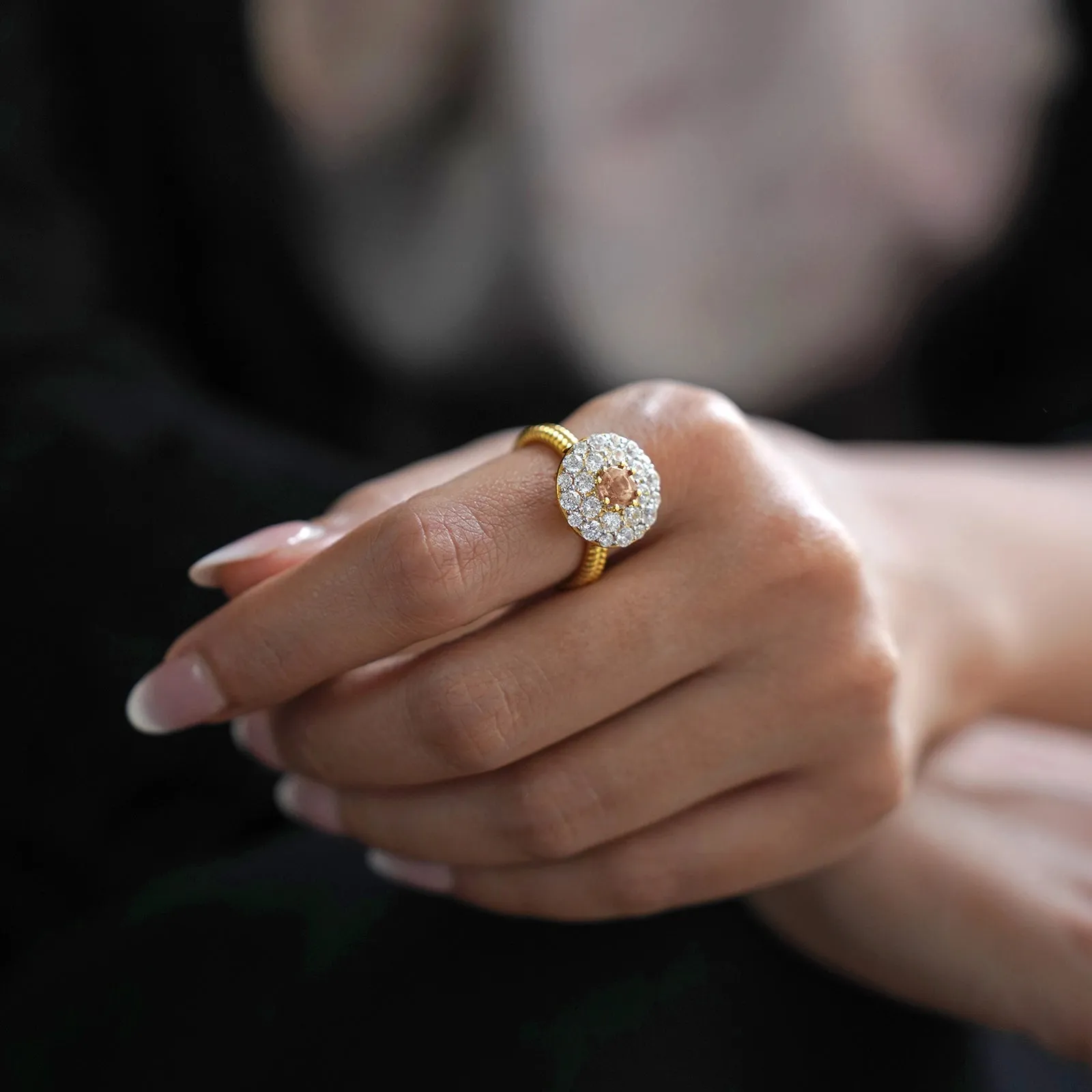 Megan Morganite Ring sold by Vibe With Moi product image thumbnail 2