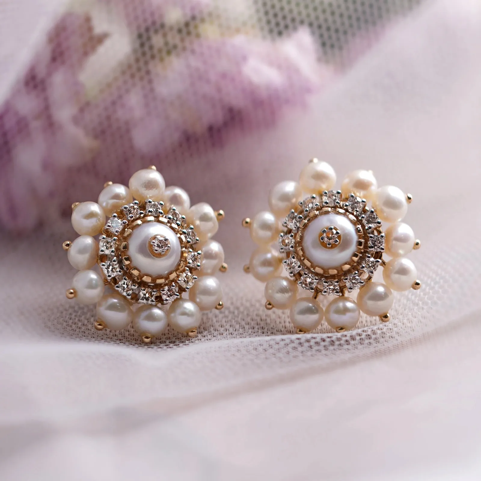 Audrey Snow Ear Studs sold by Vibe With Moi