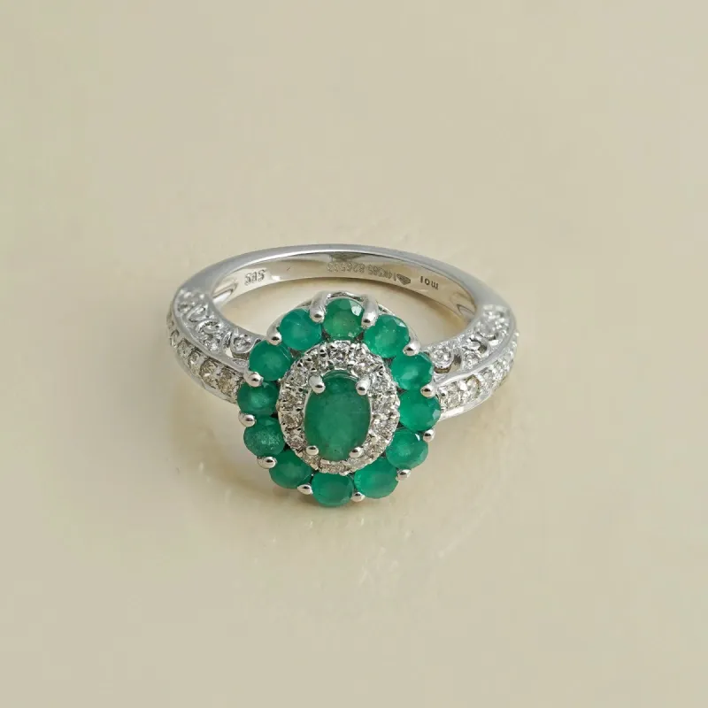 Azure Emerald Ring sold by Vibe With Moi