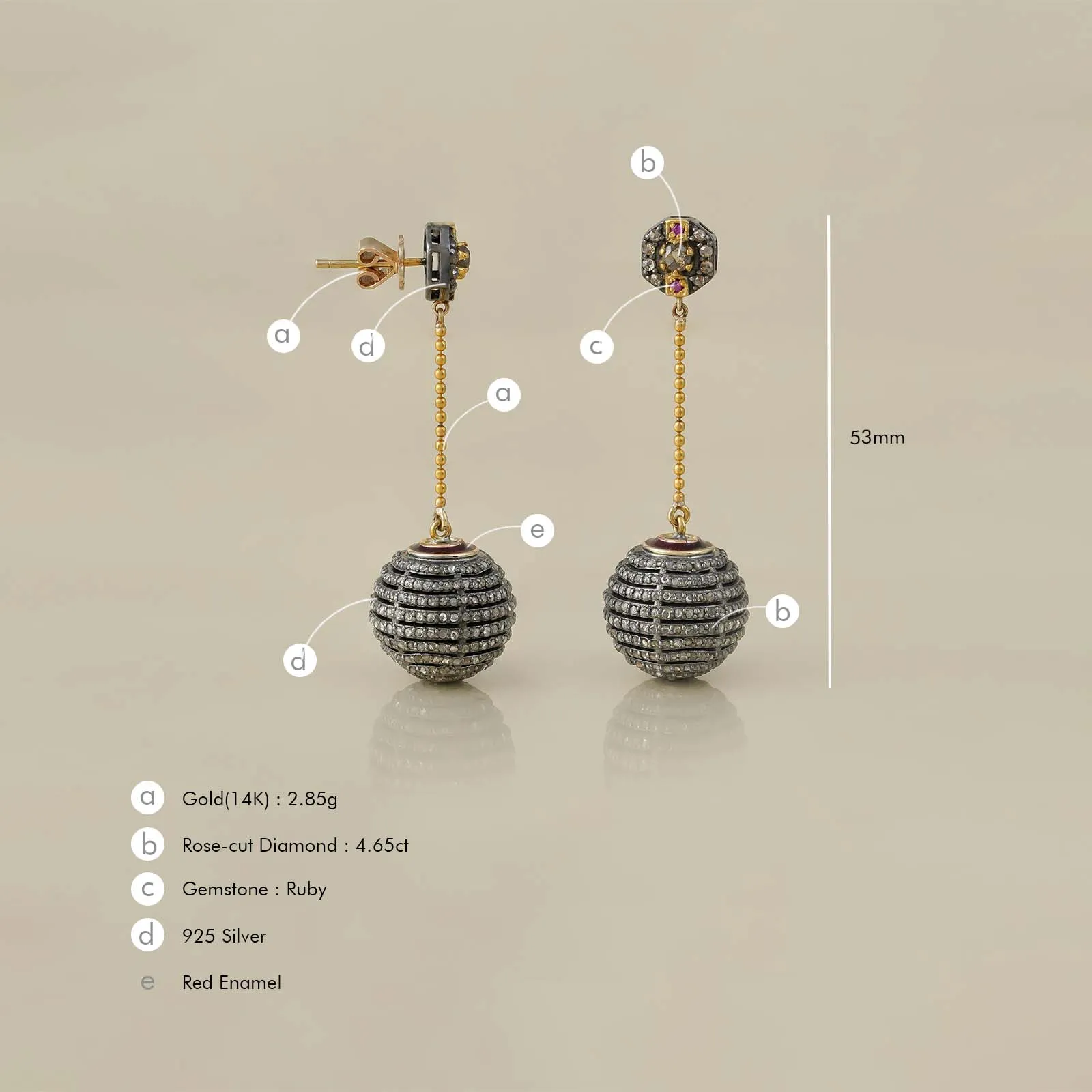 Luna earrings sold by Vibe With Moi product image thumbnail 5
