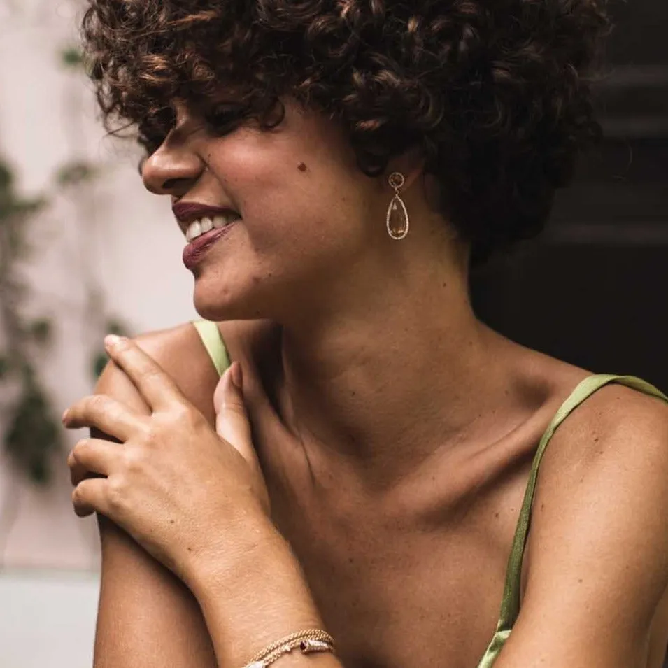 Venus Citrine Earrings sold by Vibe With Moi product image thumbnail 2