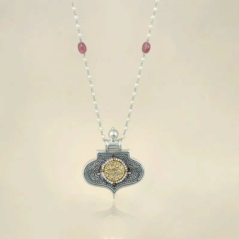 Red Mogul Necklace sold by Vibe With Moi