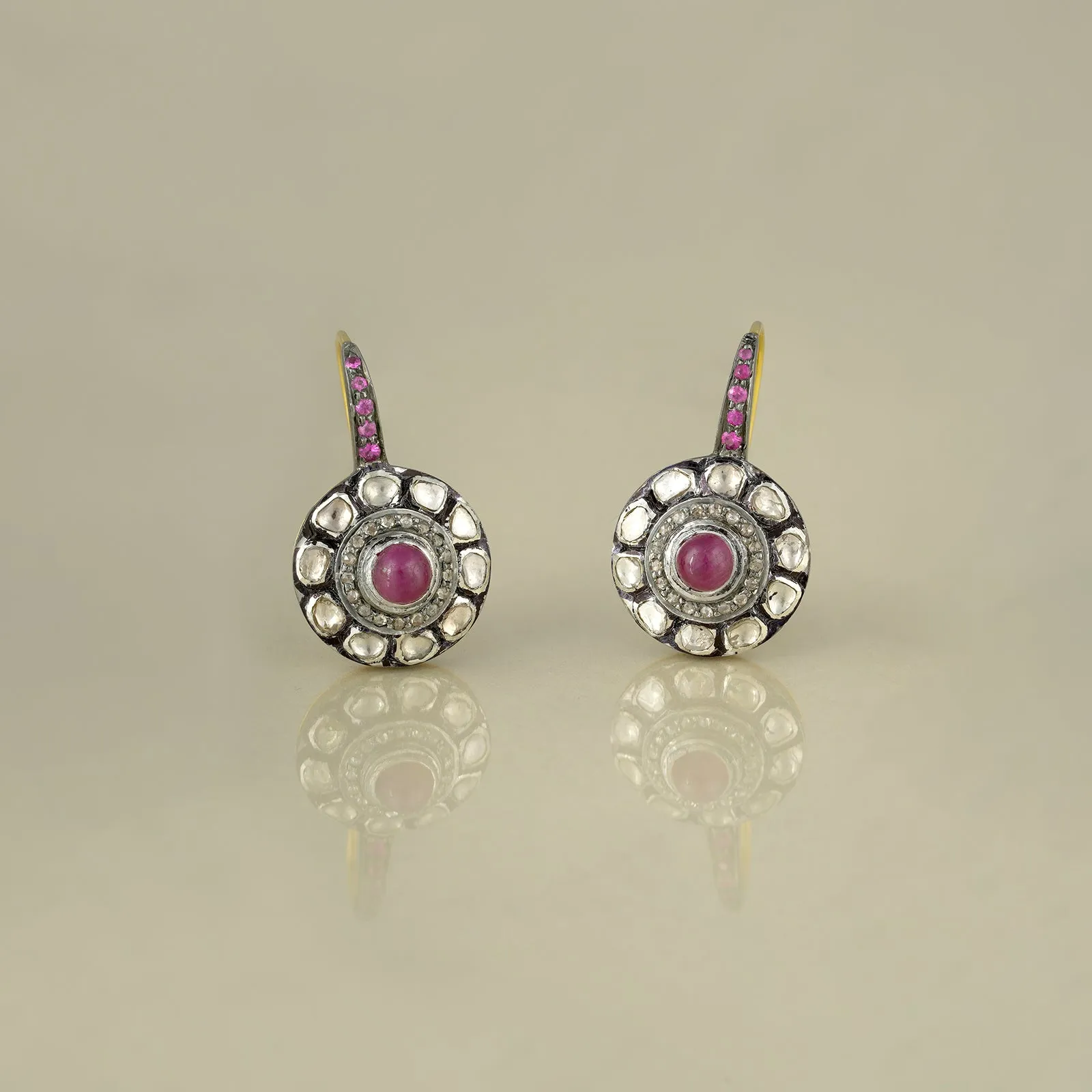 Jaipur Ruby Earrings sold by Vibe With Moi product image thumbnail 4
