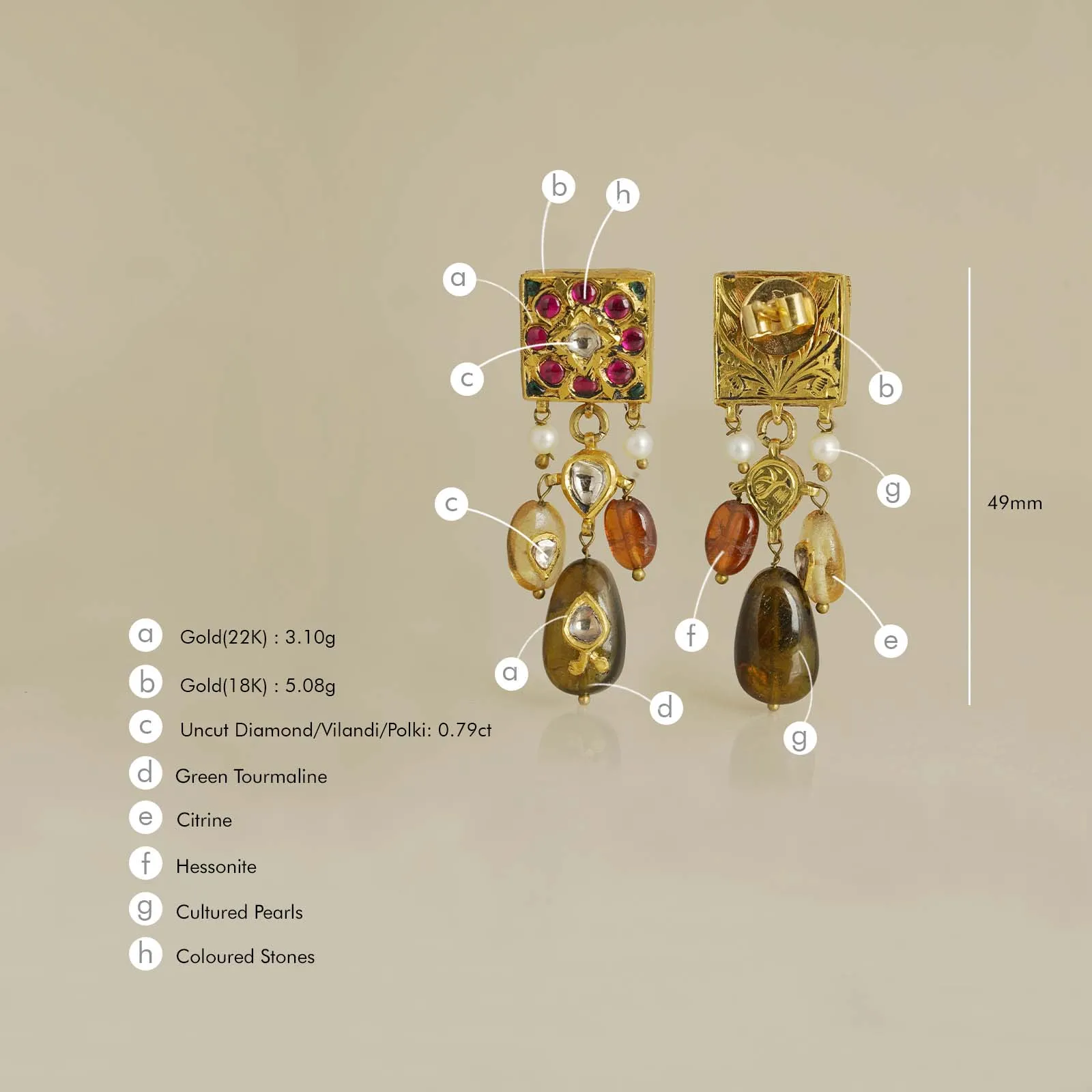 Dev Earrings sold by Vibe With Moi product image thumbnail 4