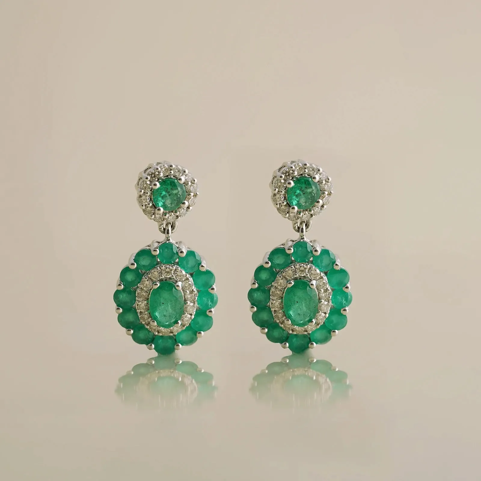 Azure Emerald Drop Earrings sold by Vibe With Moi