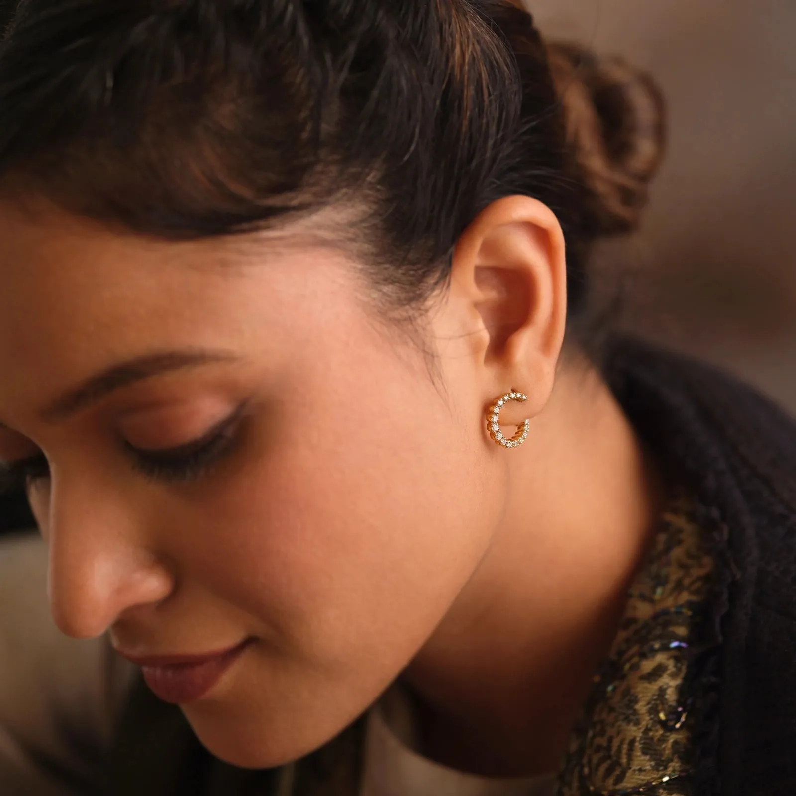Amelia Mini Hoops sold by Vibe With Moi product image thumbnail 2