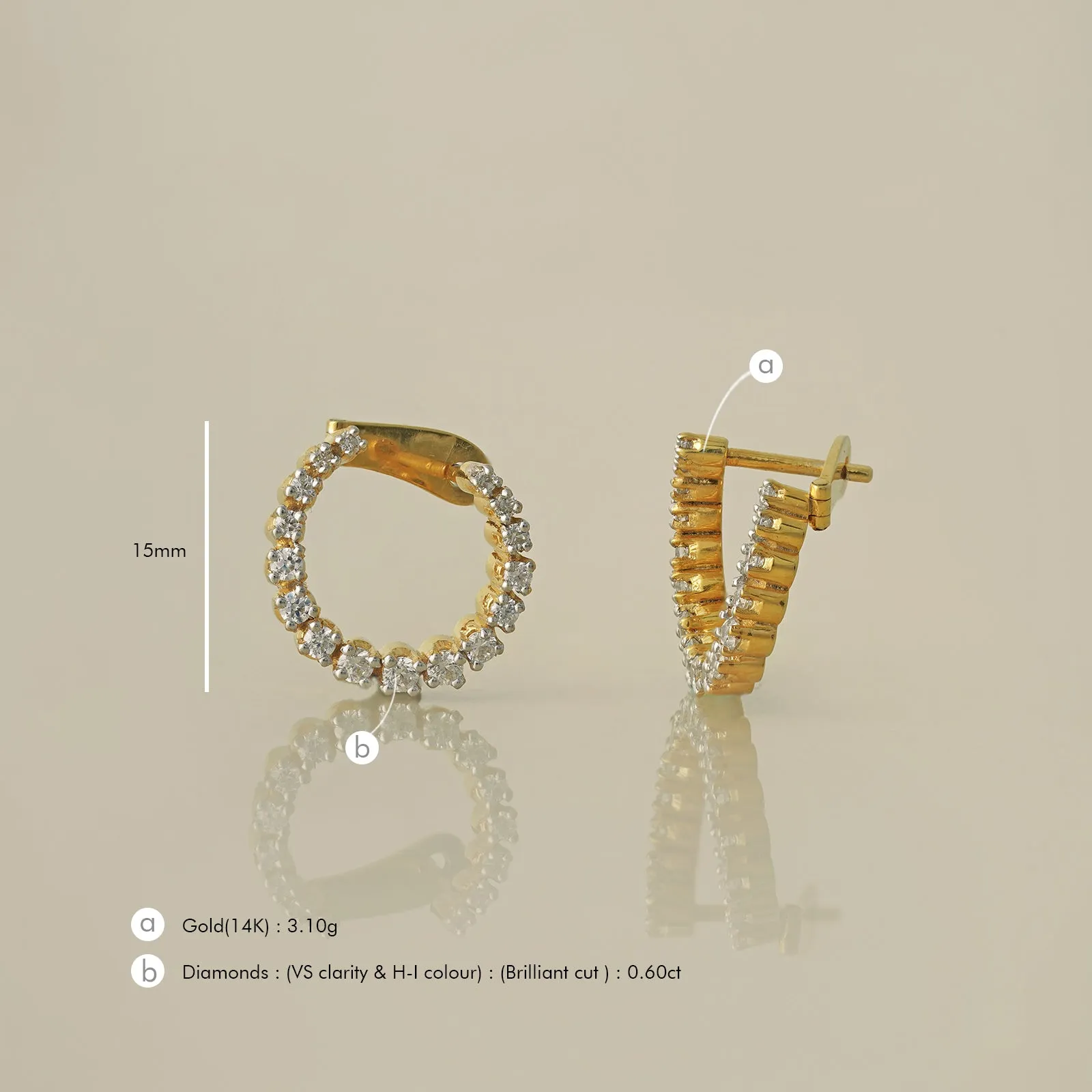 Amelia Mini Hoops sold by Vibe With Moi product image thumbnail 4