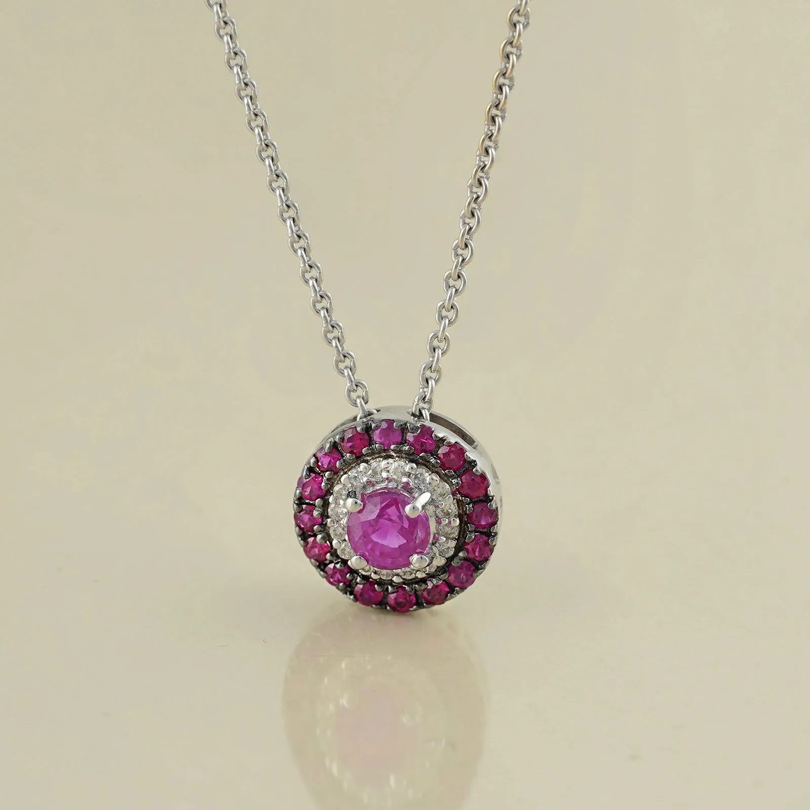 Azure Ruby Pendant Necklace sold by Vibe With Moi