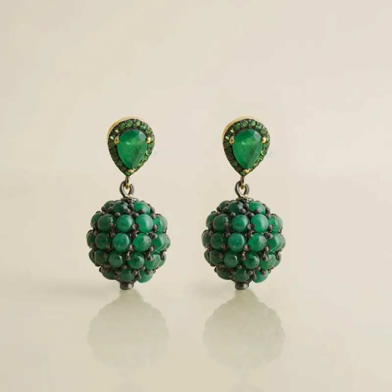 Willow Emerald Earrings sold by Vibe With Moi
