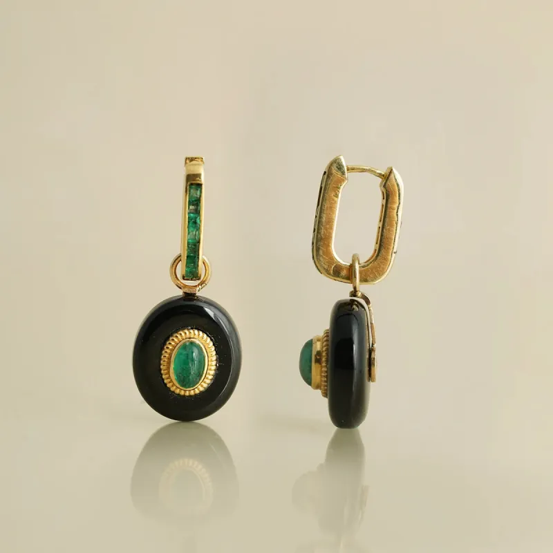 Rue Emerald Drop Earrings sold by Vibe With Moi
