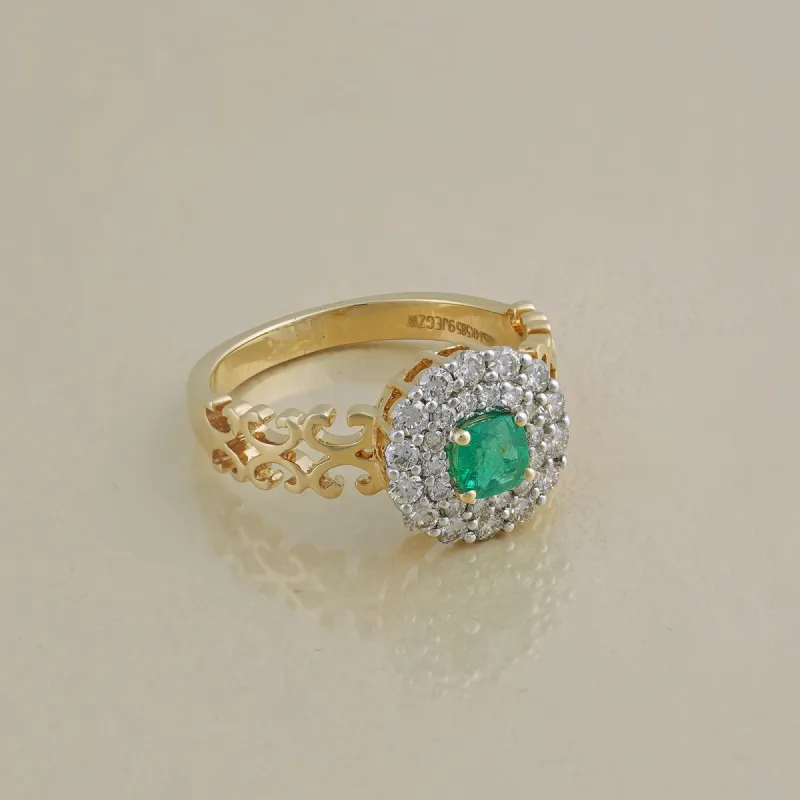 Carmen Emerald Ring sold by Vibe With Moi
