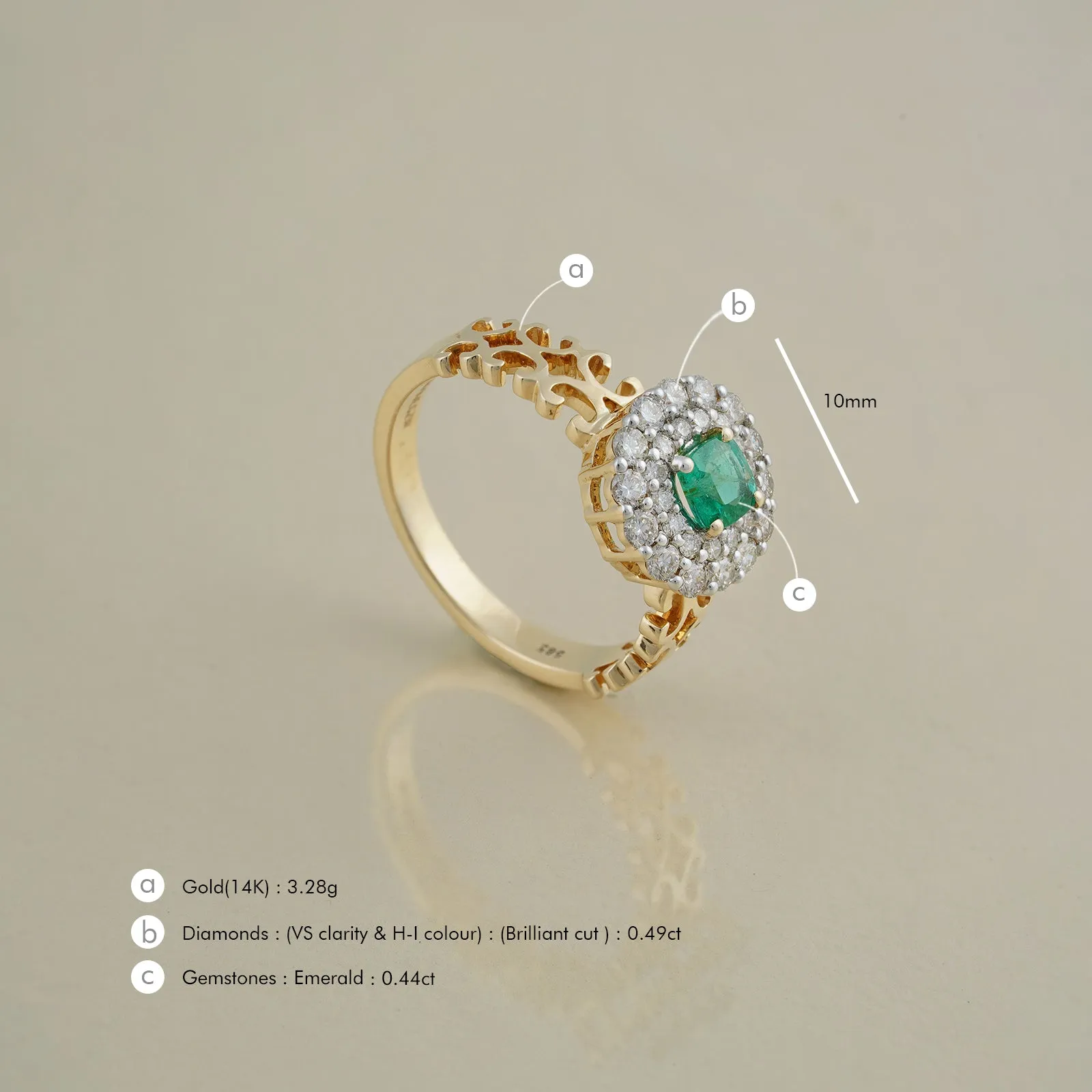 Carmen Emerald Ring sold by Vibe With Moi product image thumbnail 5