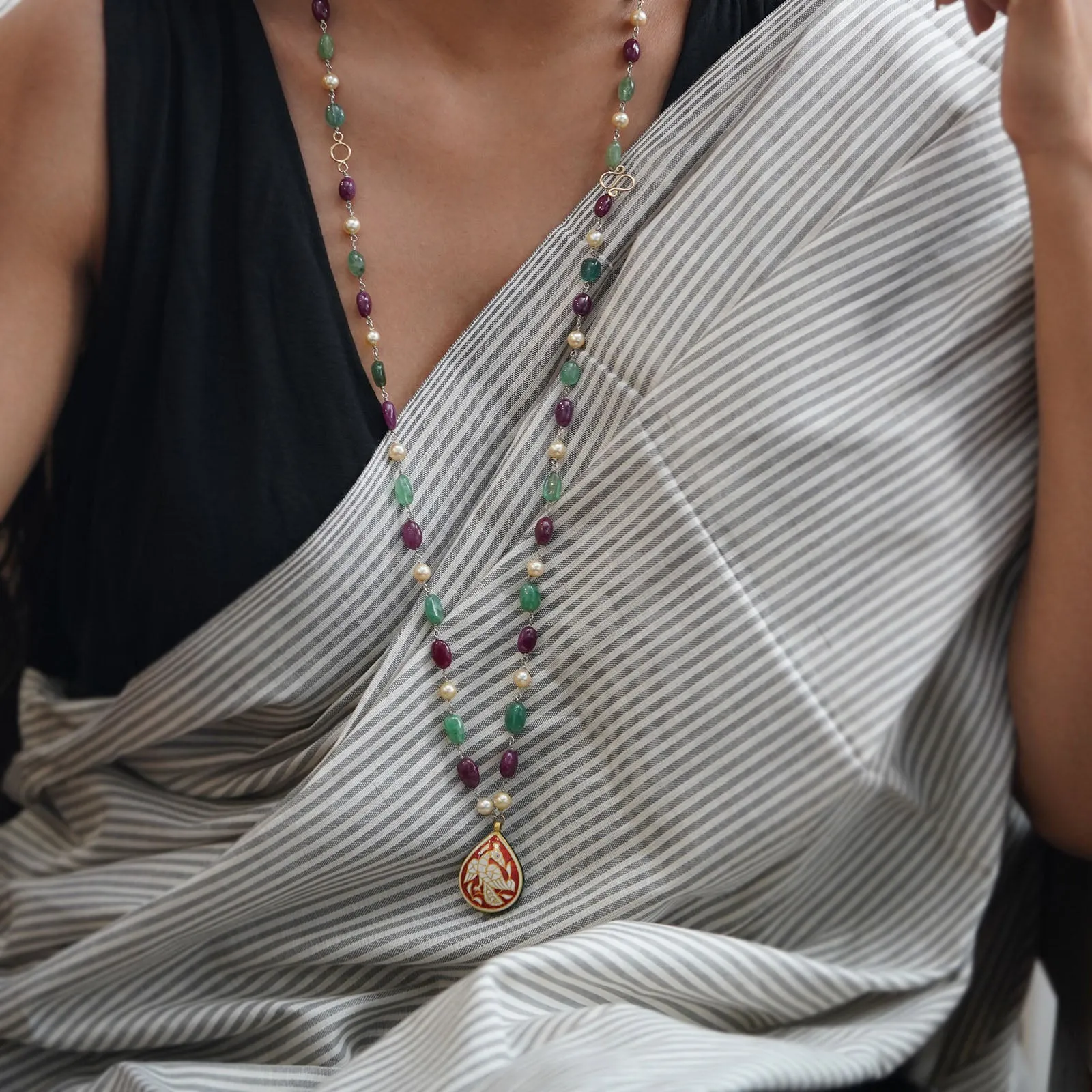 Raag Pendant Necklace sold by Vibe With Moi product image thumbnail 3