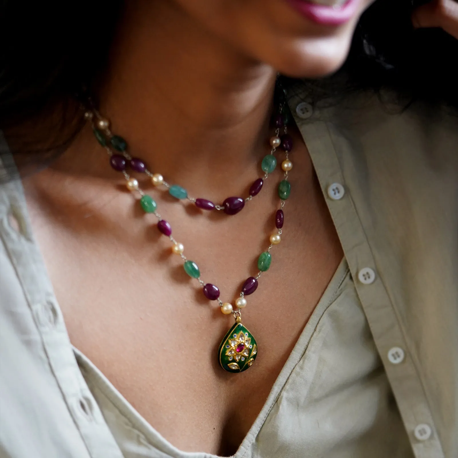 Raag Pendant Necklace sold by Vibe With Moi