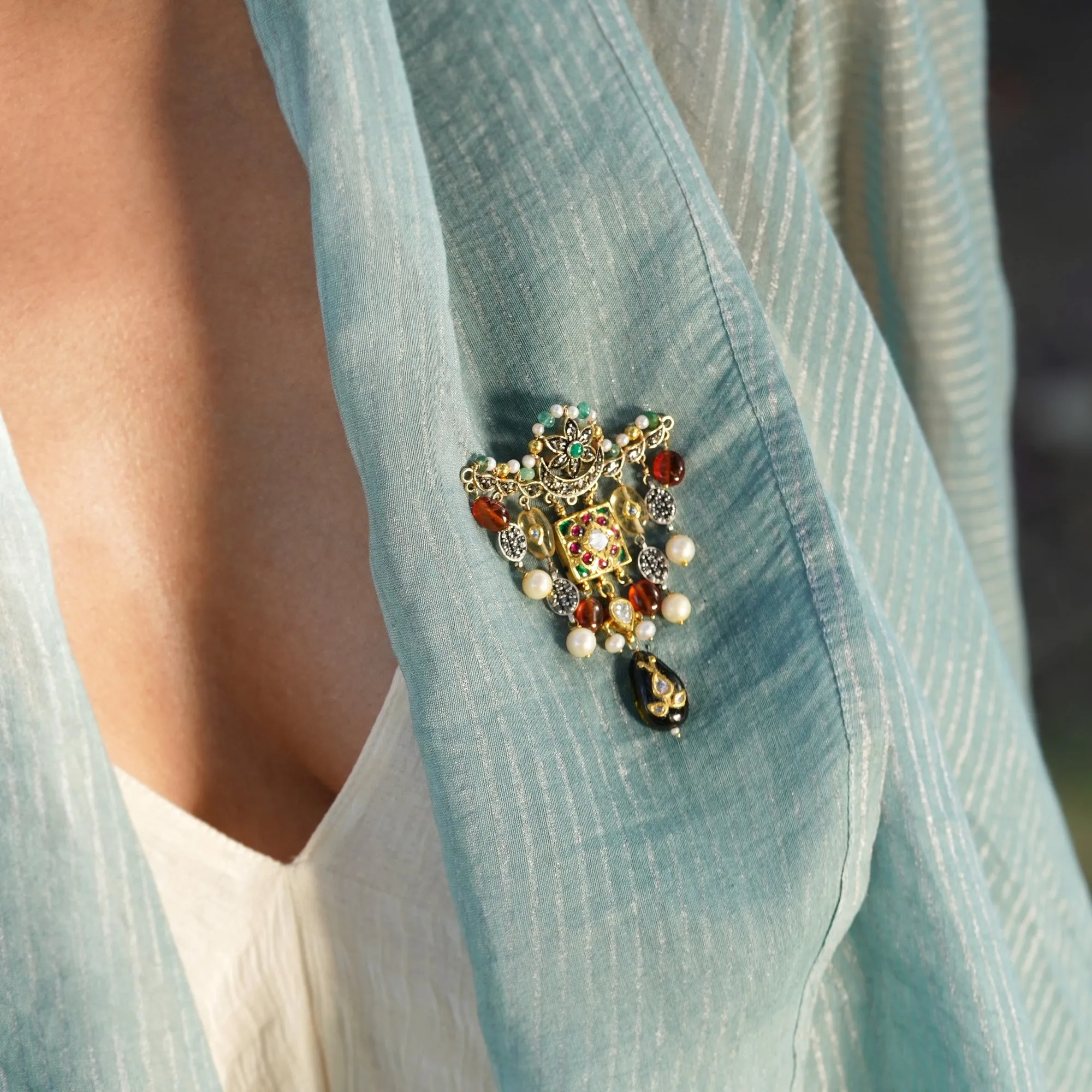 Dev Scarlet Brooch and Necklace sold by Vibe With Moi product image thumbnail 4