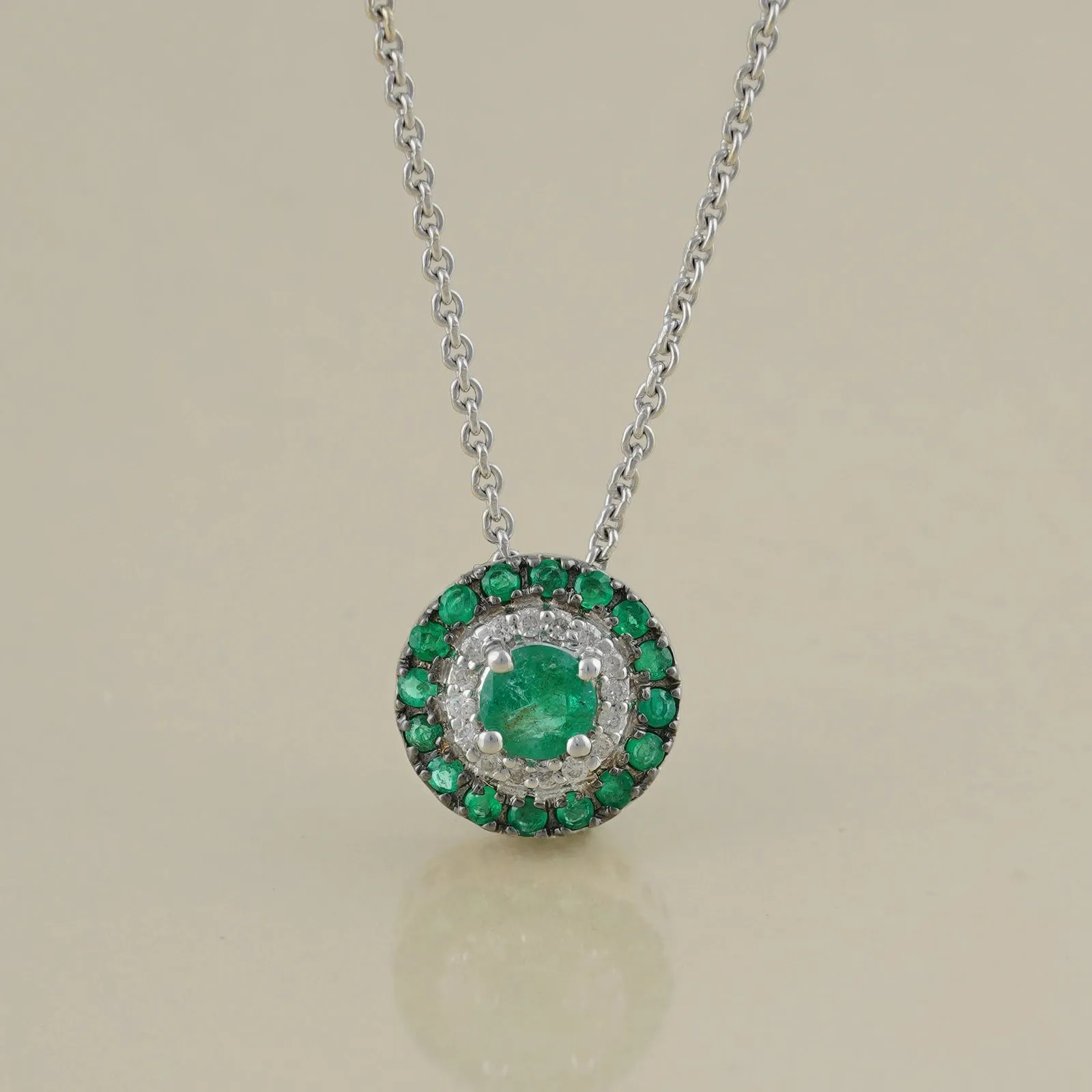 Azure Emerald Pendant Necklace sold by Vibe With Moi