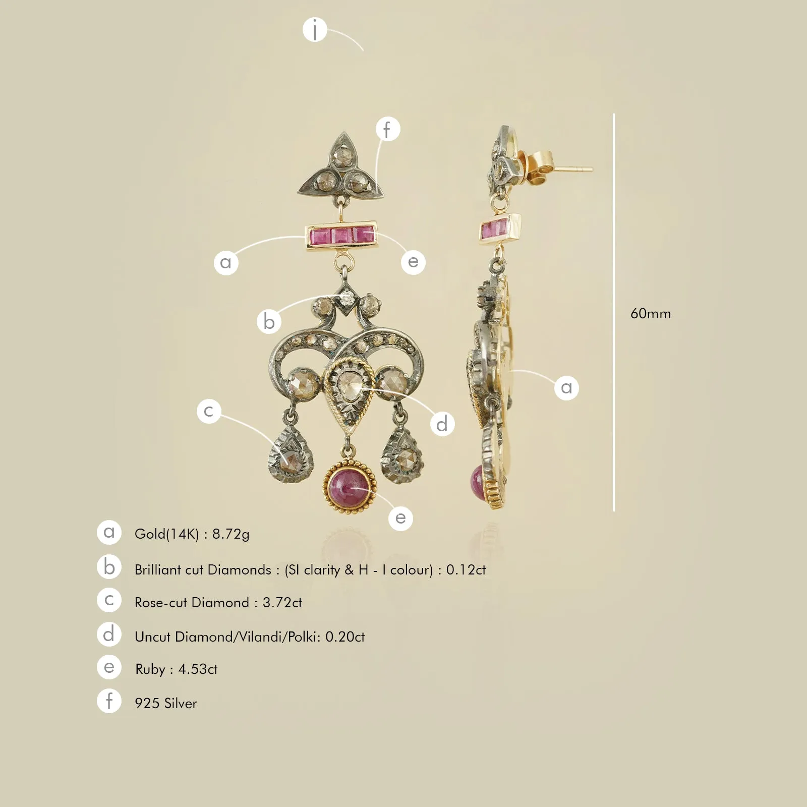 Zeena Earrings sold by Vibe With Moi product image thumbnail 4
