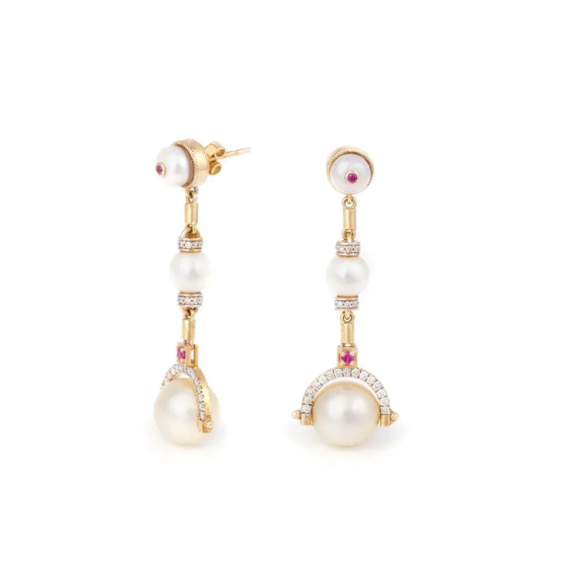 Robin South Sea Pearl Drop Earrings sold by Vibe With Moi
