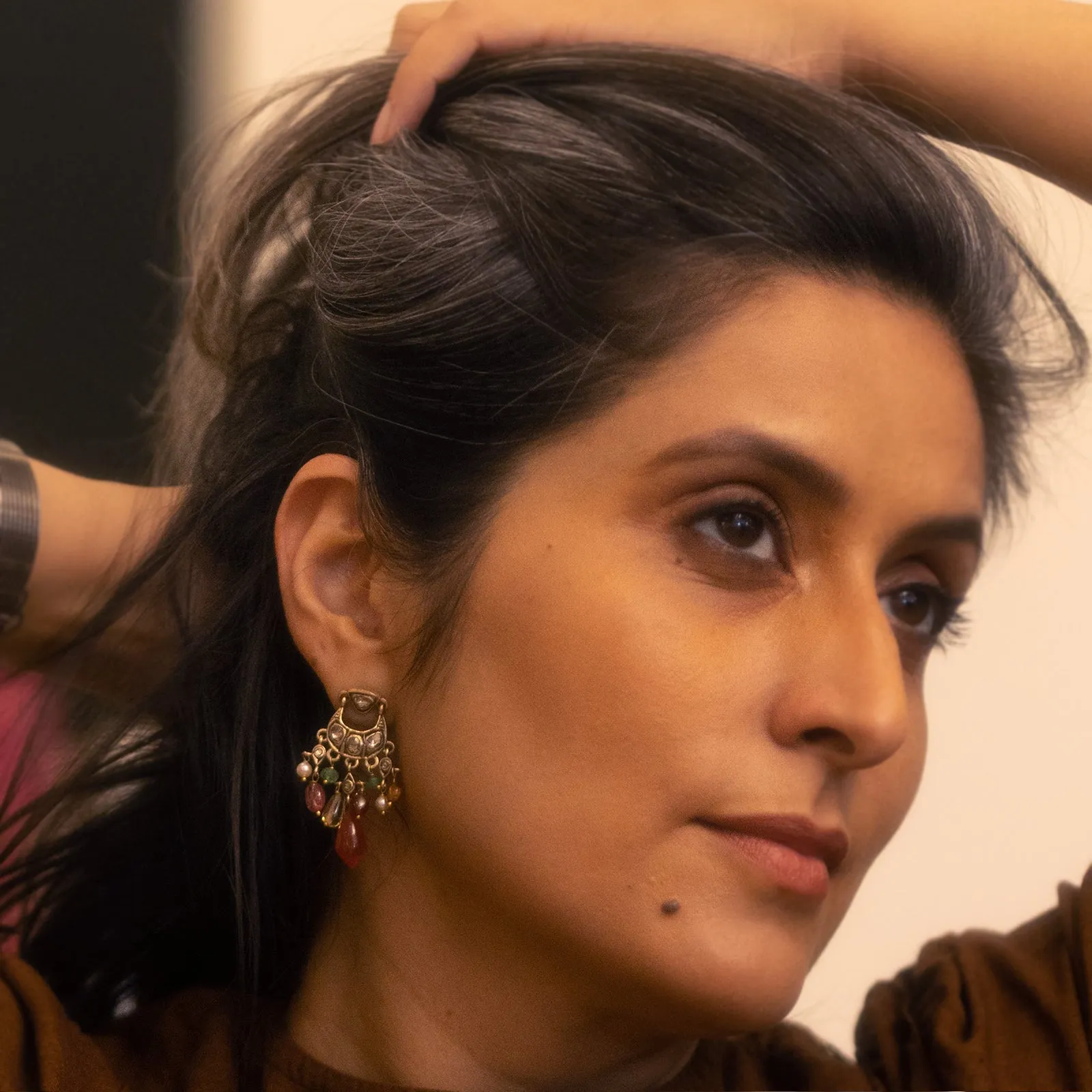 Hyderabad Earrings sold by Vibe With Moi product image thumbnail 3