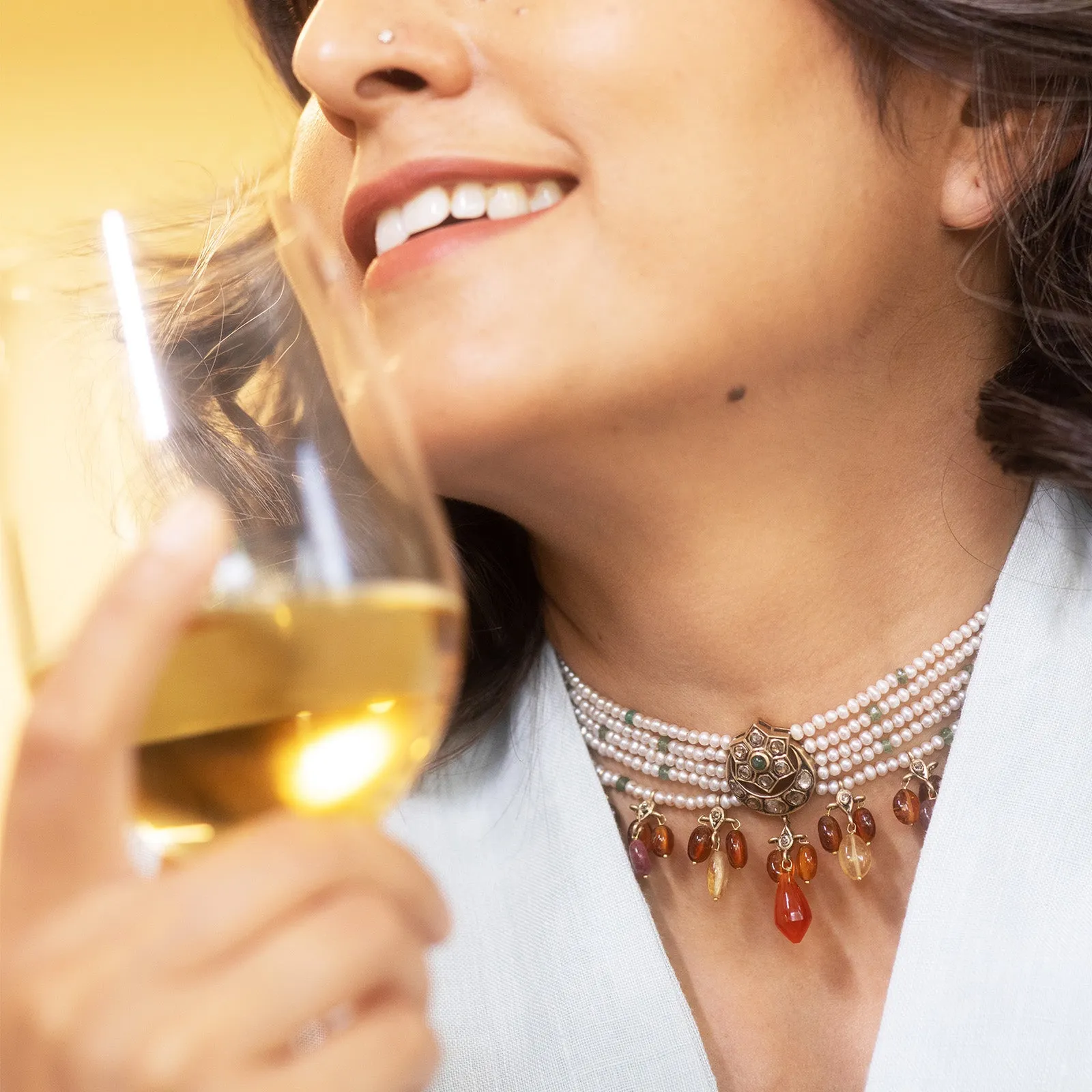 Hyderabad Choker Necklace sold by Vibe With Moi product image thumbnail 3