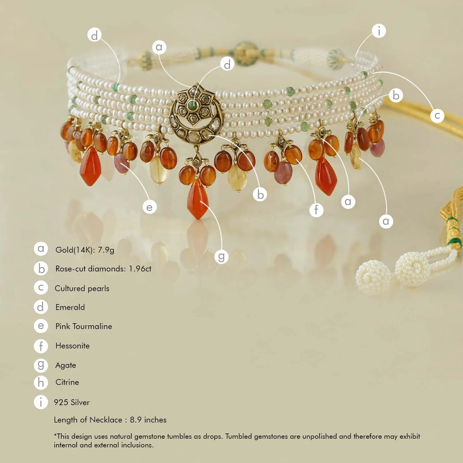 Hyderabad Choker Necklace sold by Vibe With Moi product image thumbnail 5