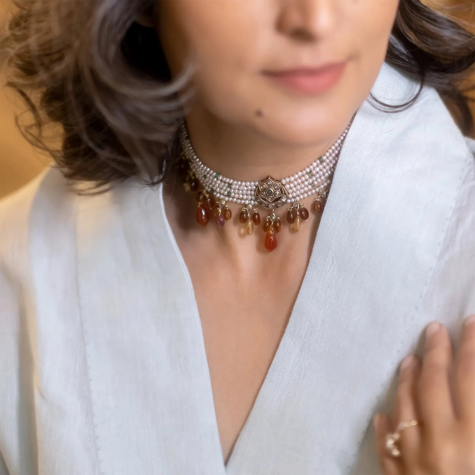 Hyderabad Choker Necklace sold by Vibe With Moi product image thumbnail 4