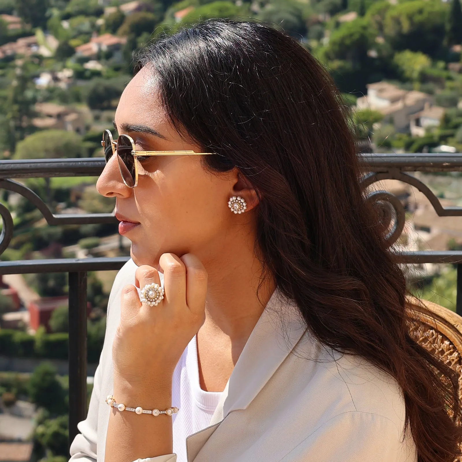 Audrey Snow Ear Studs sold by Vibe With Moi product image thumbnail 2