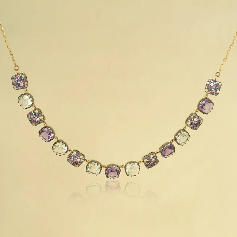 Cairo Orchid Necklace sold by Vibe With Moi