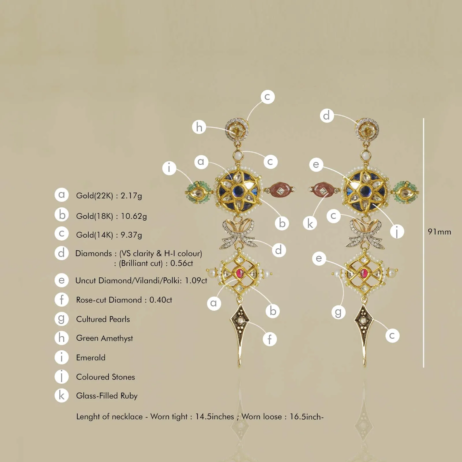 Arya Earrings sold by Vibe With Moi product image thumbnail 5