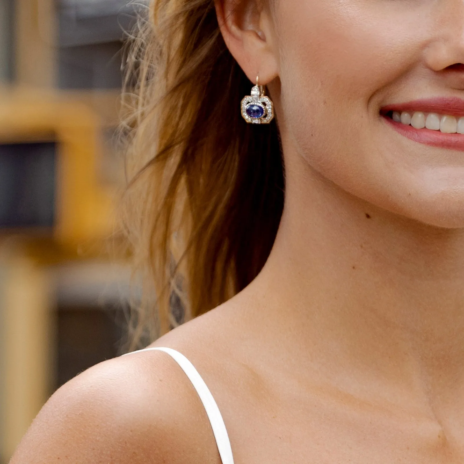 Evelyn Tanzanite Earrings sold by Vibe With Moi product image thumbnail 2