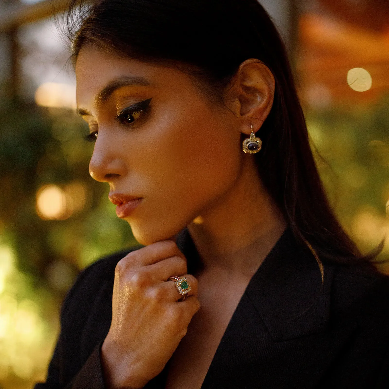 Evelyn Tanzanite Earrings sold by Vibe With Moi product image thumbnail 4