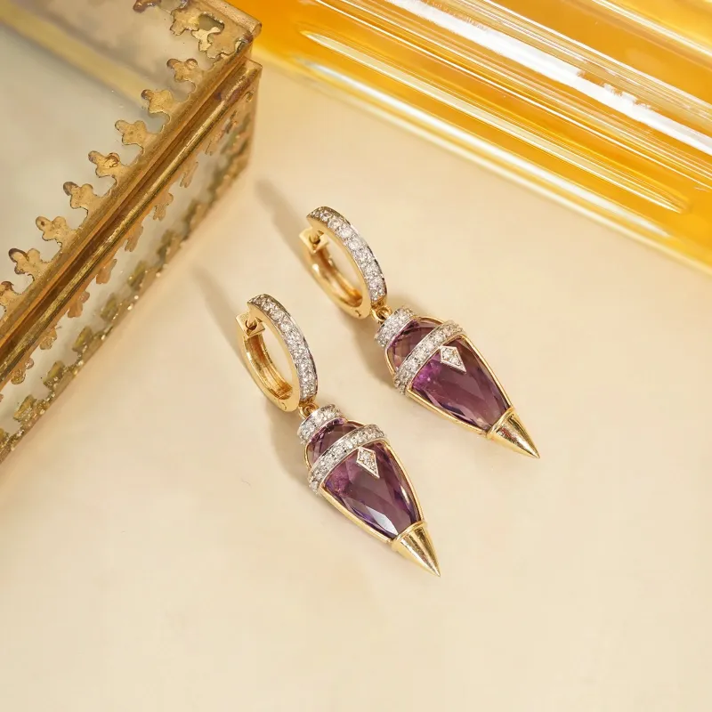 Harmony Orchid Mini Earrings sold by Vibe With Moi