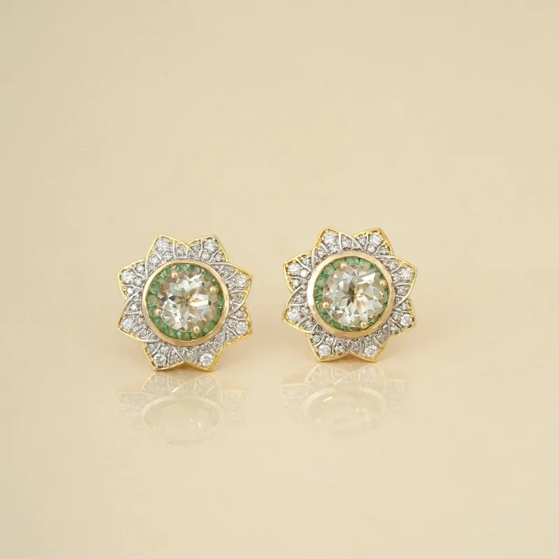 Florance Olive Studs sold by Vibe With Moi