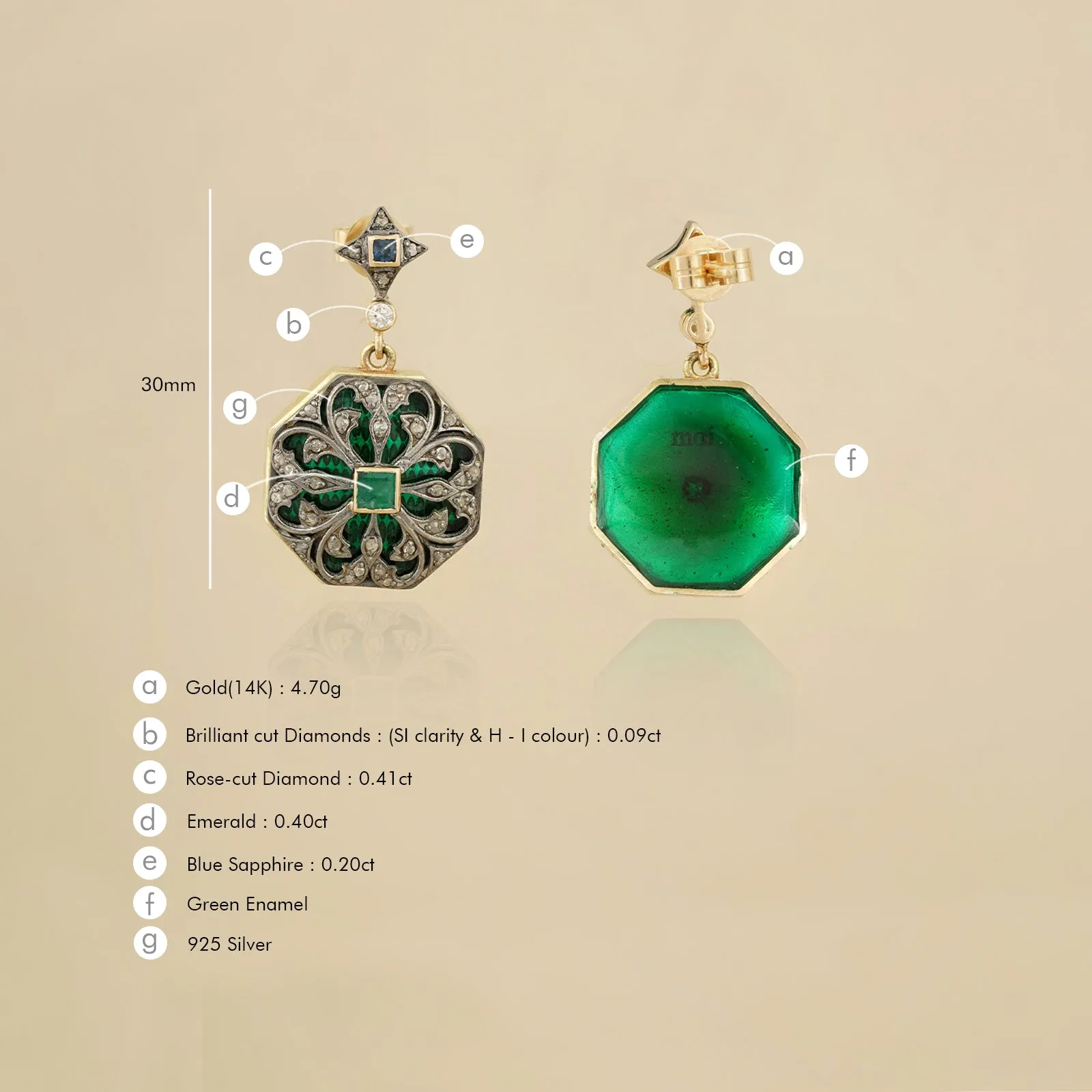 Emir Mini Earrings sold by Vibe With Moi product image thumbnail 5