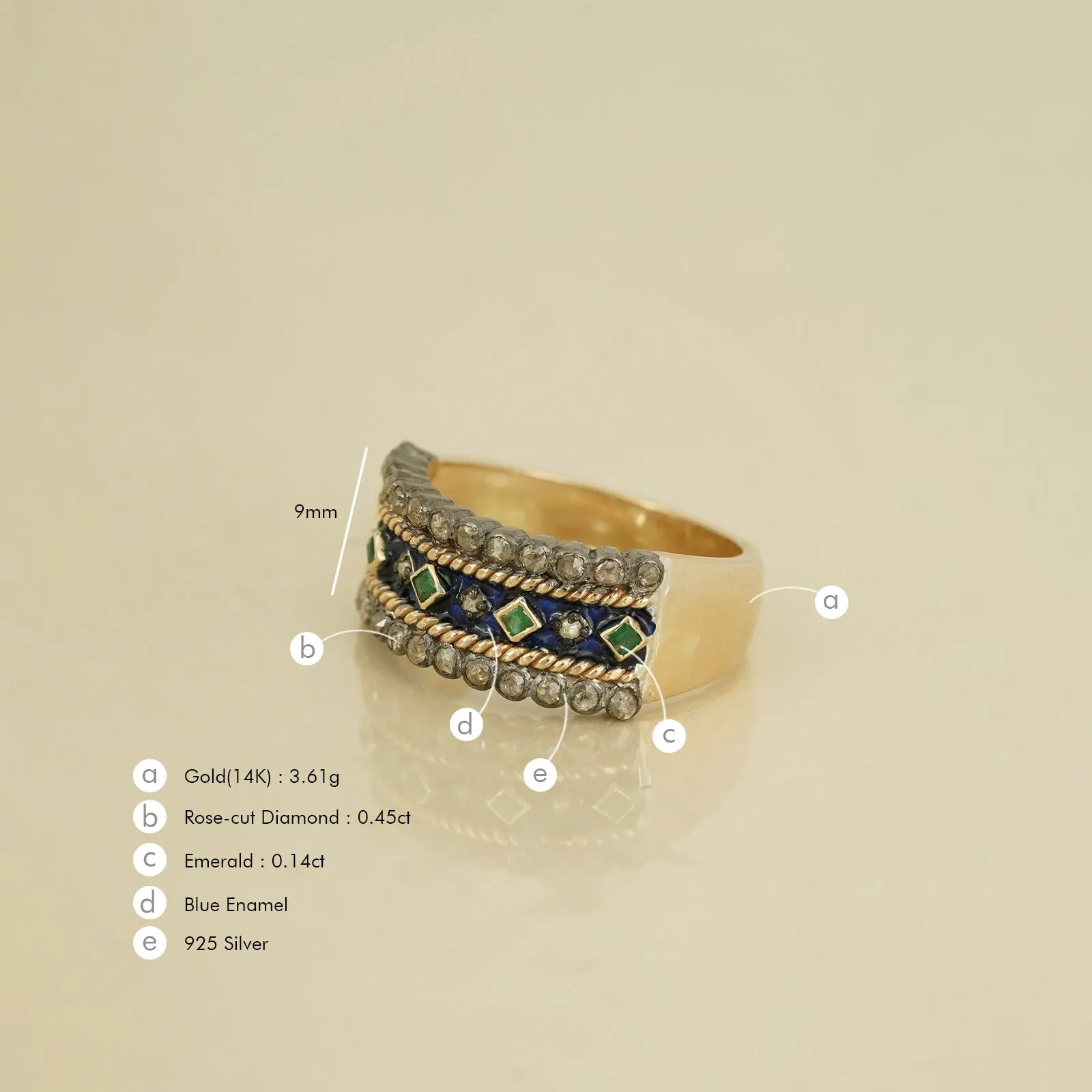 Pavia Cobalt Blue Ring sold by Vibe With Moi product image thumbnail 4