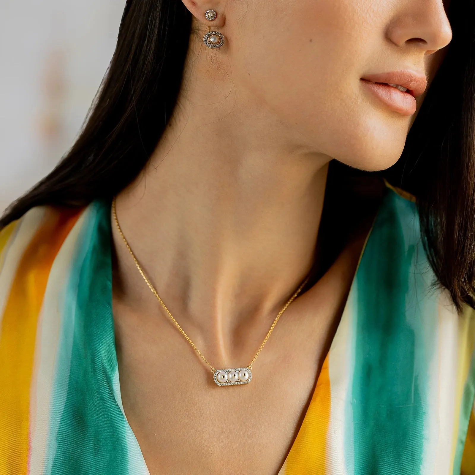Chicago Bar Pendant Necklace sold by Vibe With Moi