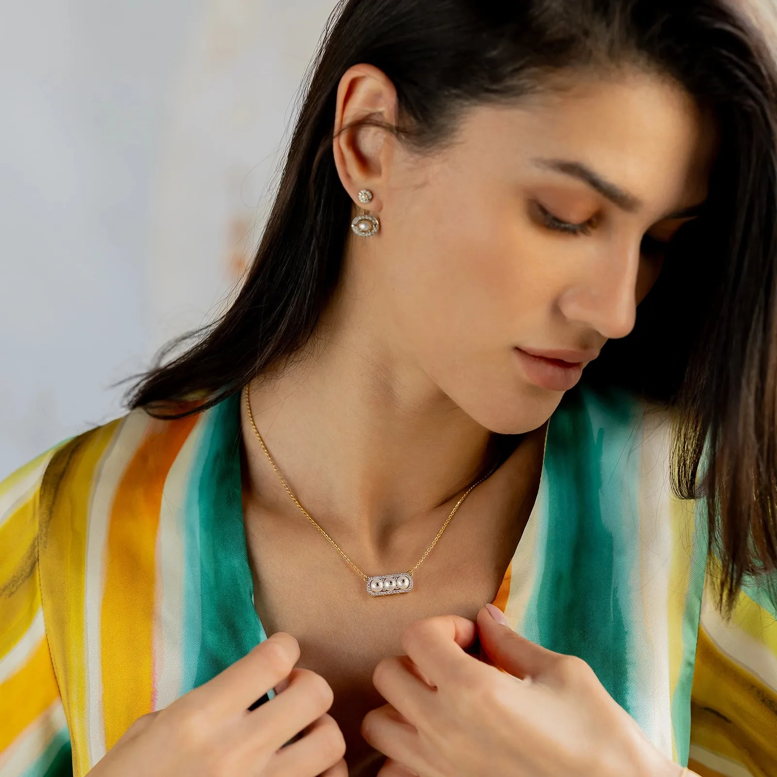 Chicago Bar Pendant Necklace sold by Vibe With Moi product image thumbnail 3