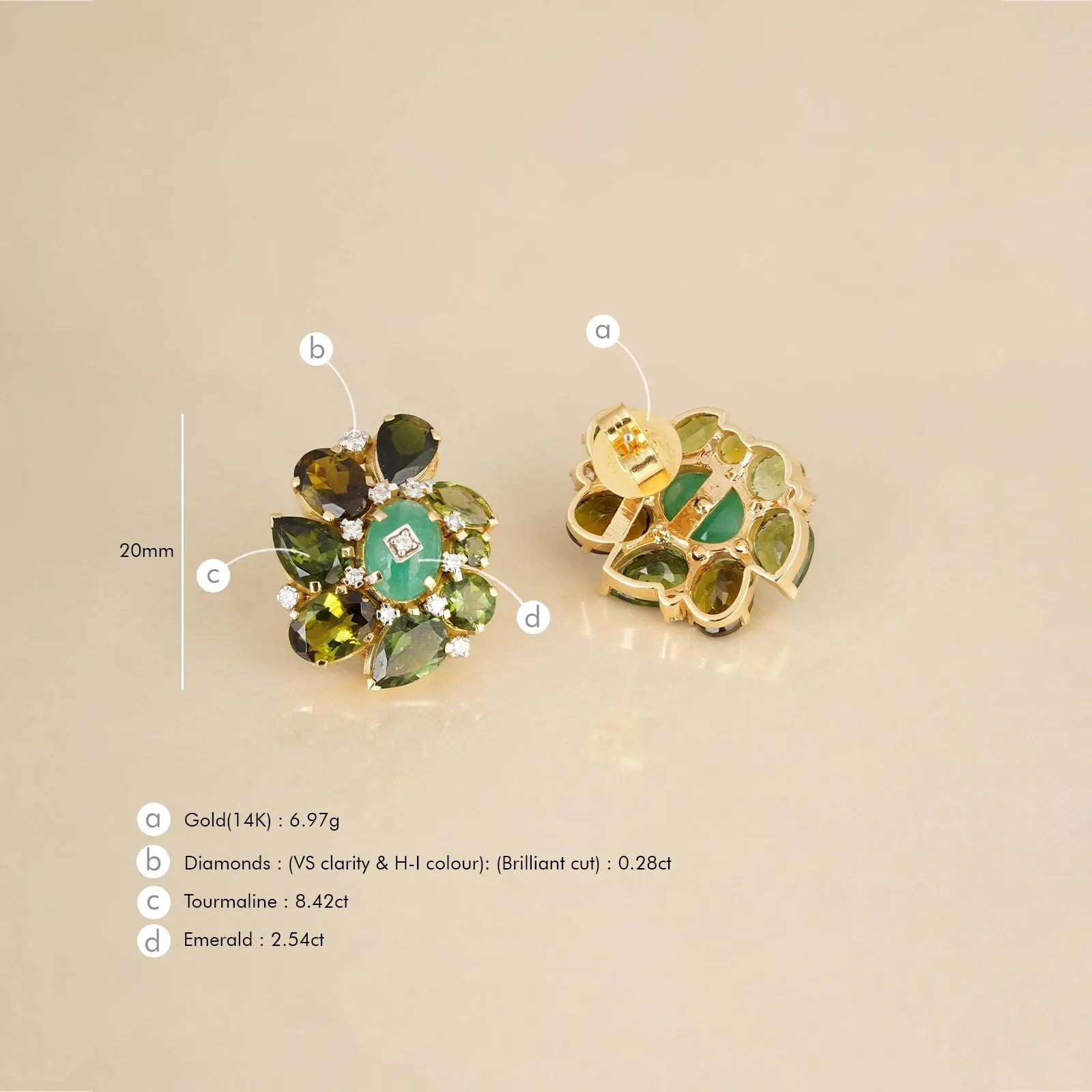 Elysia Ear Studs sold by Vibe With Moi product image thumbnail 5