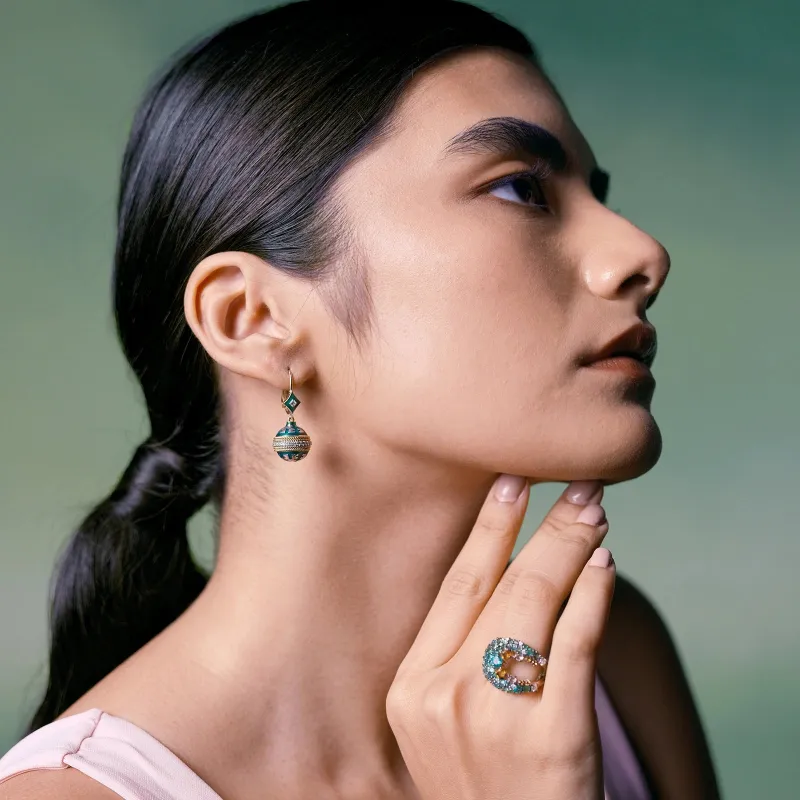 Eva Mini Sage Earrings sold by Vibe With Moi