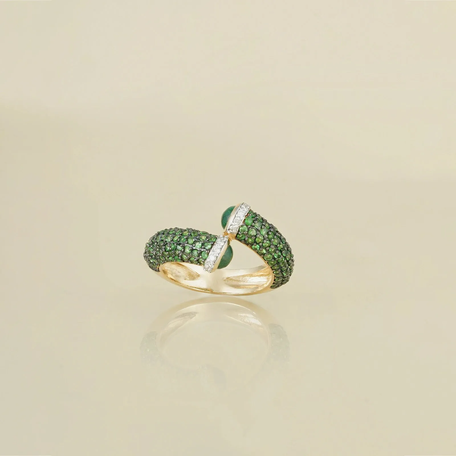 Rosa Emerald Tsavorite Ring sold by Vibe With Moi product image thumbnail 3