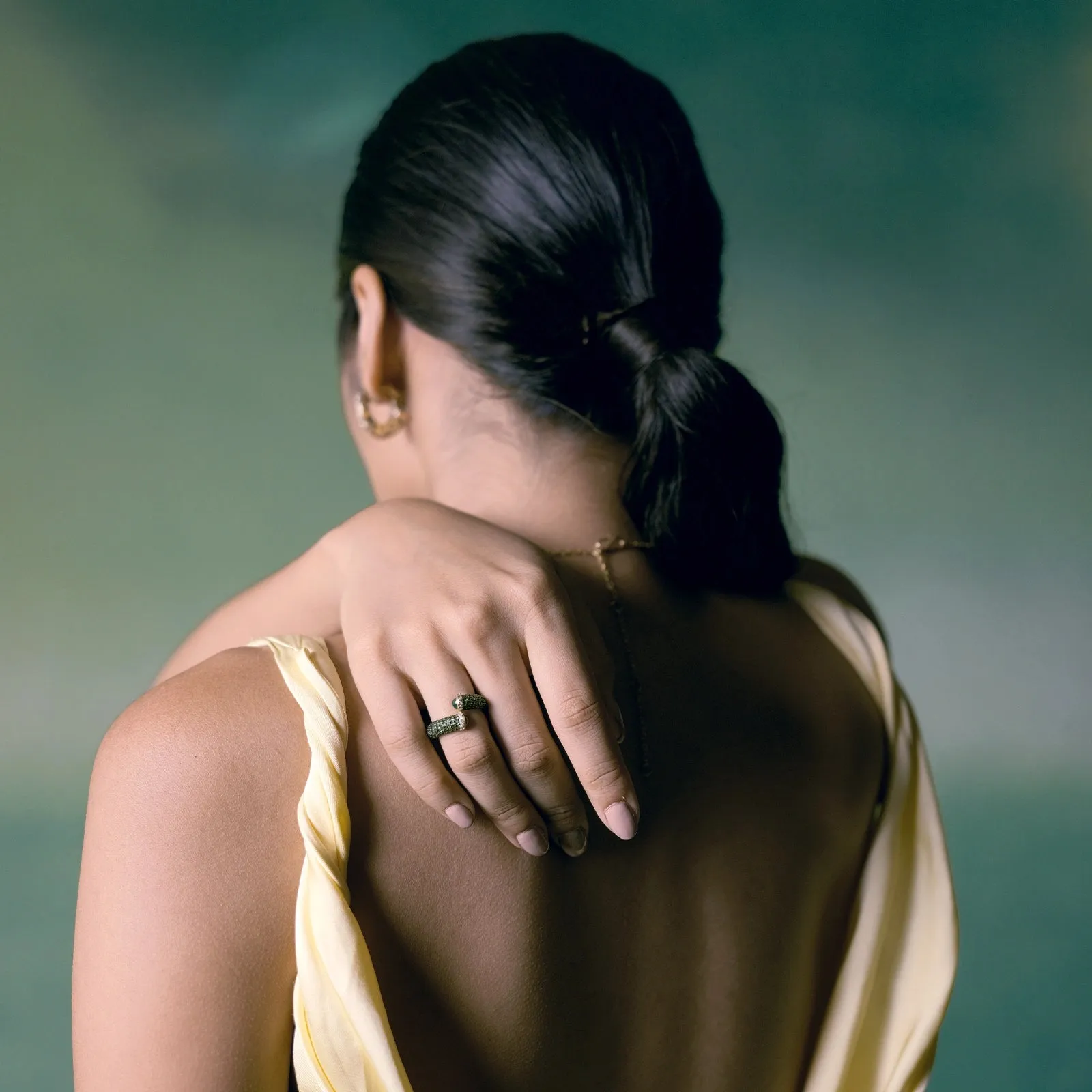 Rosa Emerald Tsavorite Ring sold by Vibe With Moi product image thumbnail 2