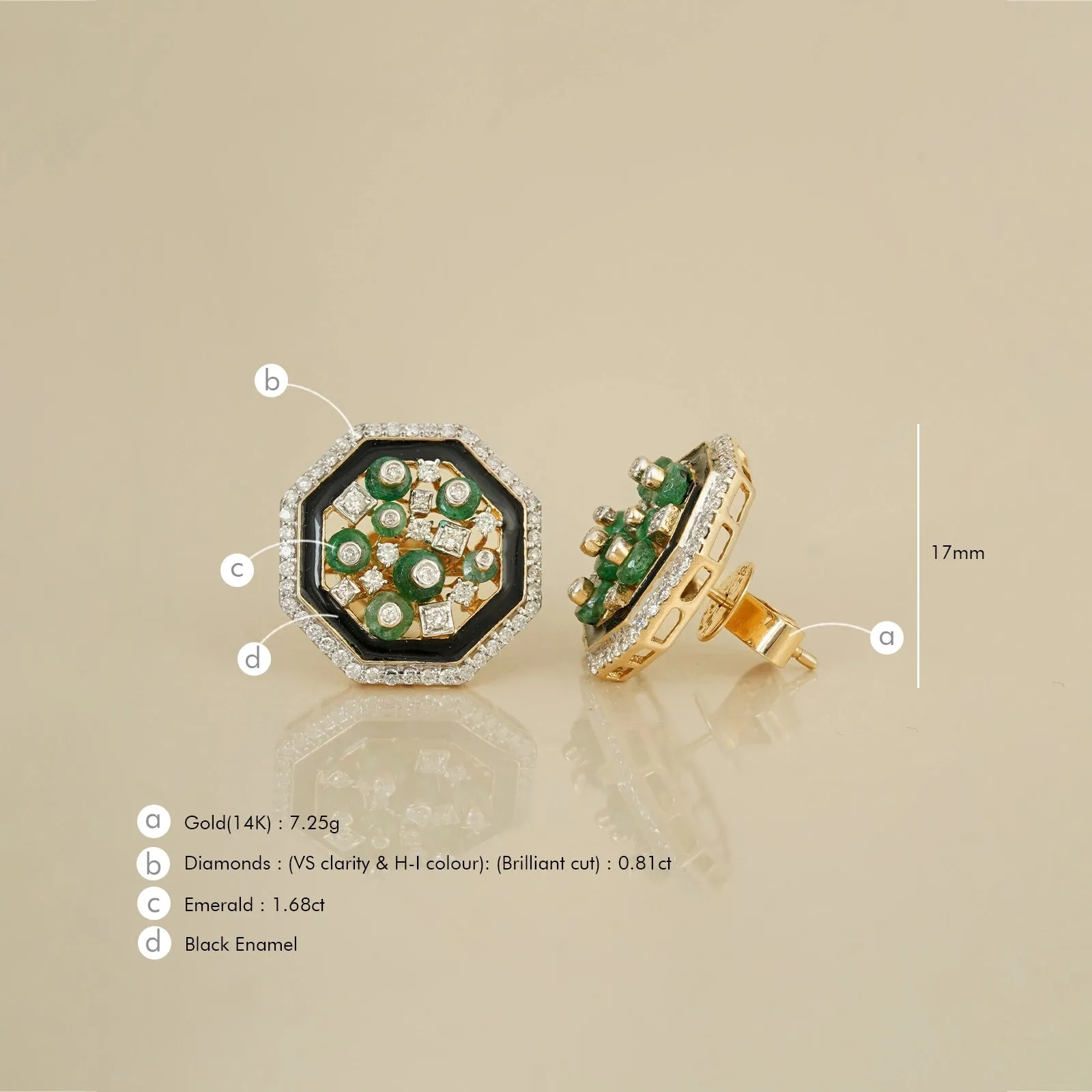 Cleo Ear Studs sold by Vibe With Moi product image thumbnail 4