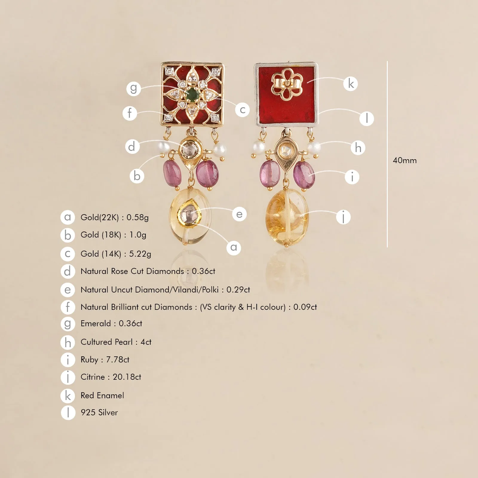 Arya Scarlette Earrings sold by Vibe With Moi product image thumbnail 5