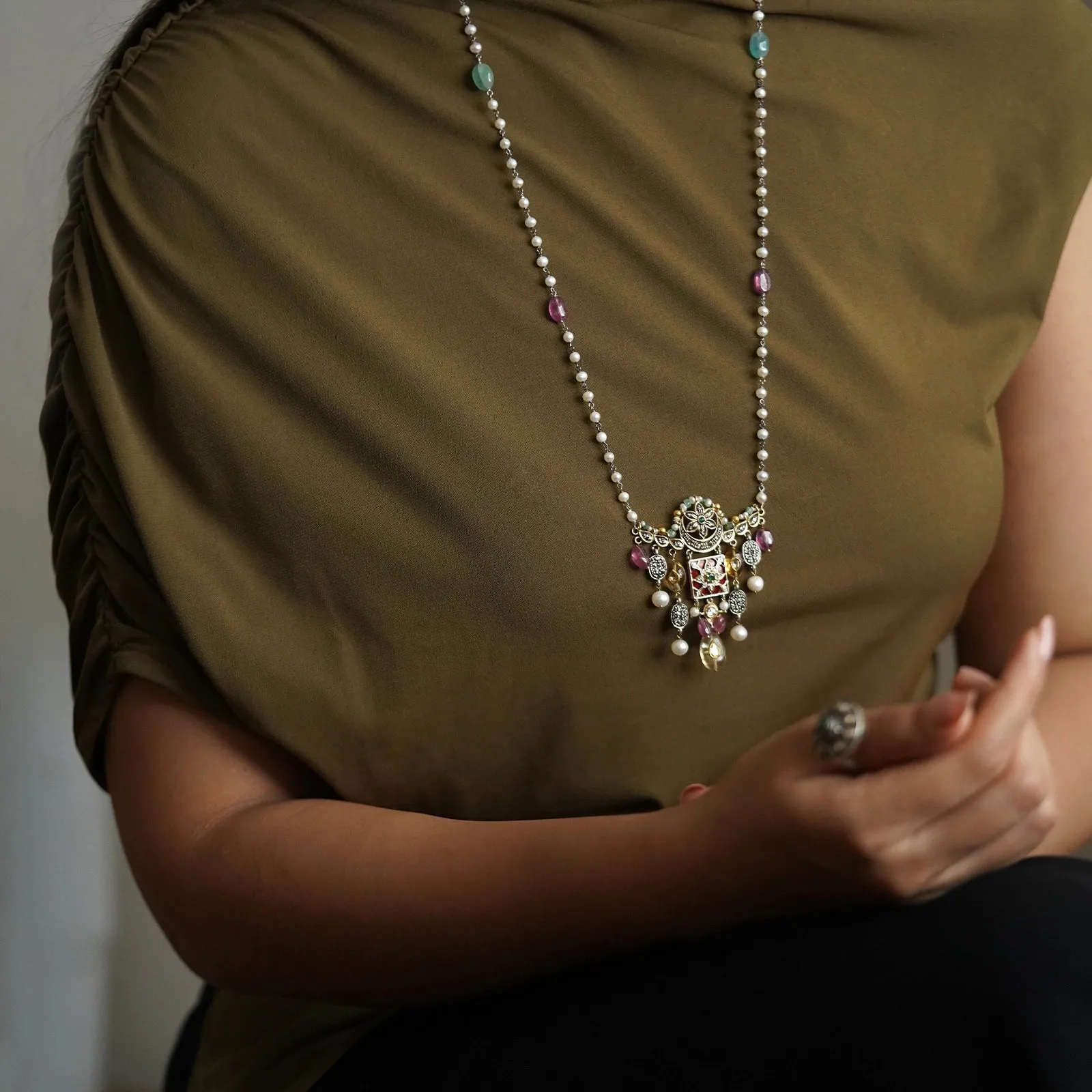 Arya Scarlette Brooch and Necklace sold by Vibe With Moi product image thumbnail 3
